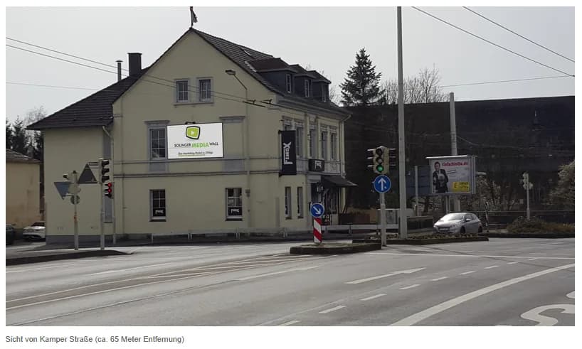LED-Werbefläche mit gut sichtbarer Platzierung